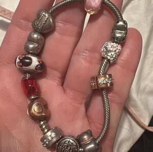 Pandora Elegant Multi-Color Charm Bracelet